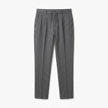 Vrwtleang™ Vale Men’s Relaxed Tailored Drawstring Pants — Tapered Casual Trousers With Stretch Waist