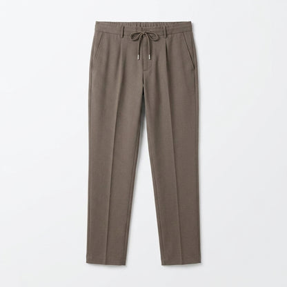 Vrwtleang™ Vale Men’s Relaxed Tailored Drawstring Pants — Tapered Casual Trousers With Stretch Waist