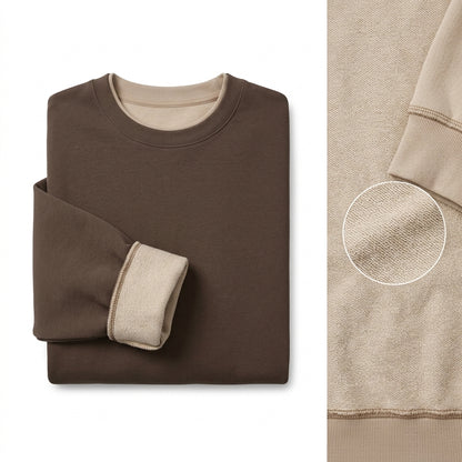 Vrwtleang™ Orison Reversible Unisex Sweatshirt — Two-Way Premium Crewneck Casual Pullover