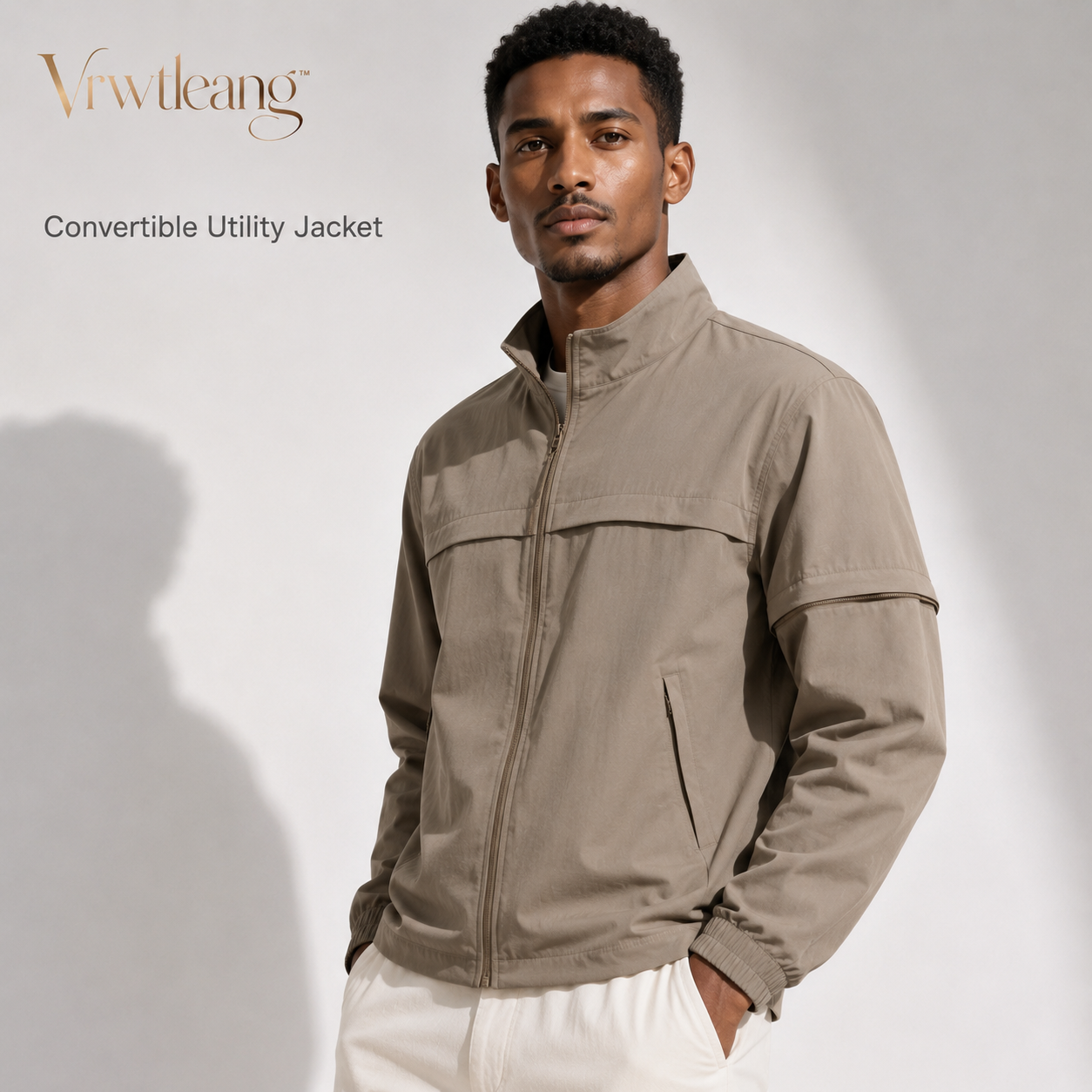 Vrwtleang™ Lumen Unisex Convertible Casual Jacket — Detachable-Sleeve Lightweight Utility Layer