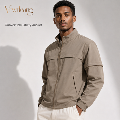 Vrwtleang™ Lumen Unisex Convertible Casual Jacket — Detachable-Sleeve Lightweight Utility Layer